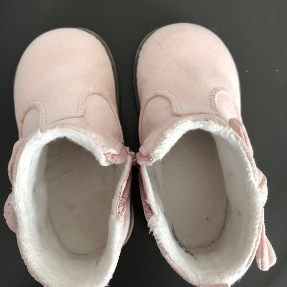 H&M Baby Girl Light Pink boots - Picture 2 of 4